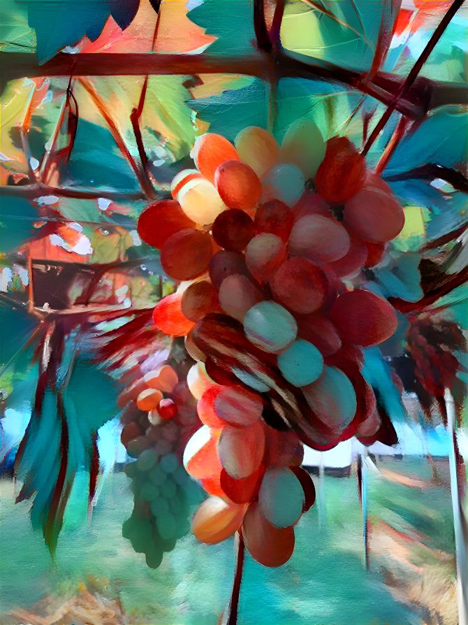 a bunch of grapes