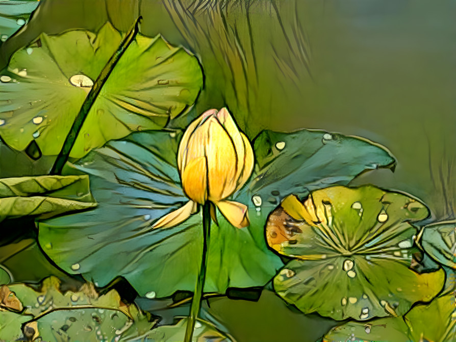 a lotus pond