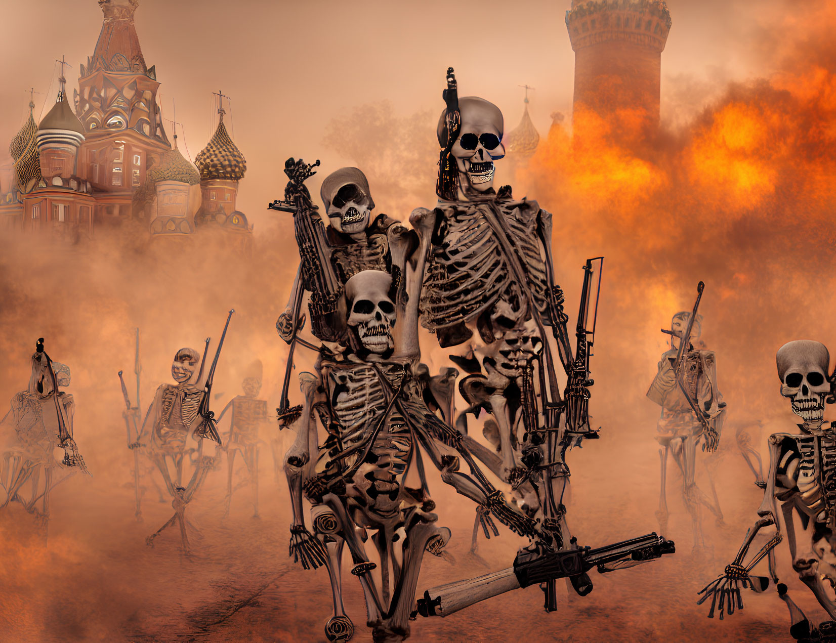 Skeletons going to burn out Kremlin