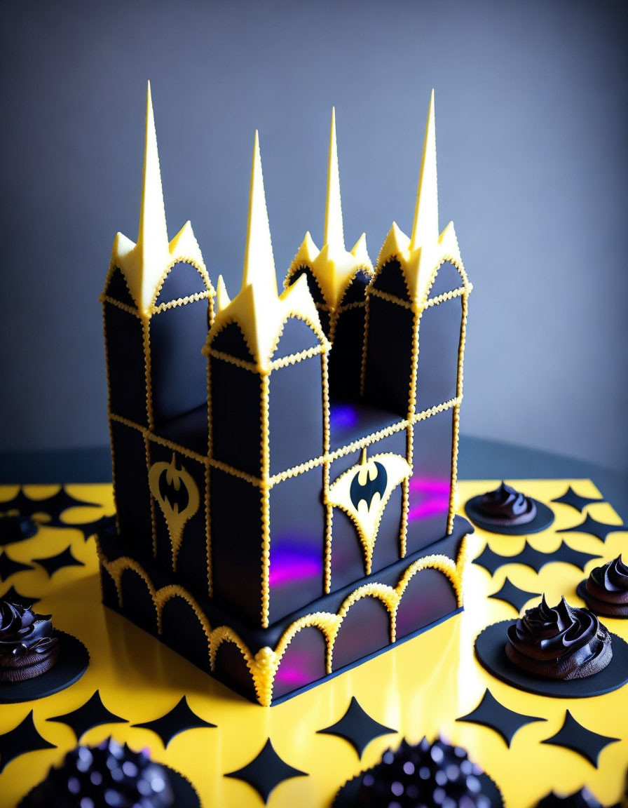 Batman gothic party cake