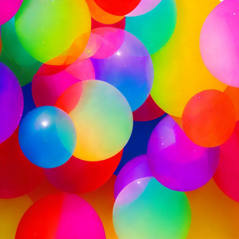Multicolored Balloons in Overlapping Layers