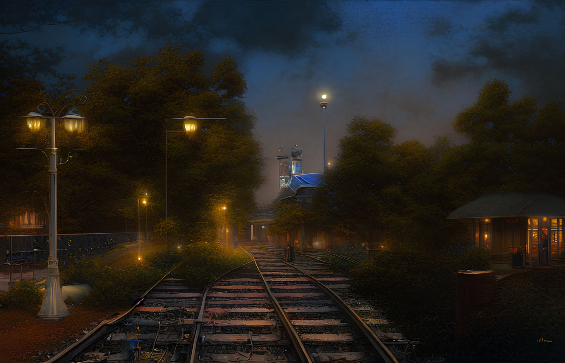 Midnight Train Station VIII