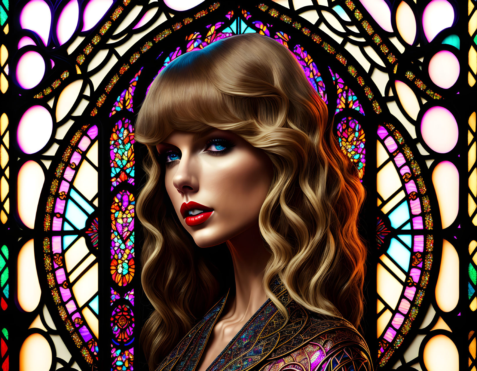 Stain glass Queen