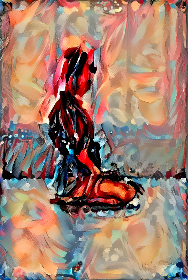 kneeling woman