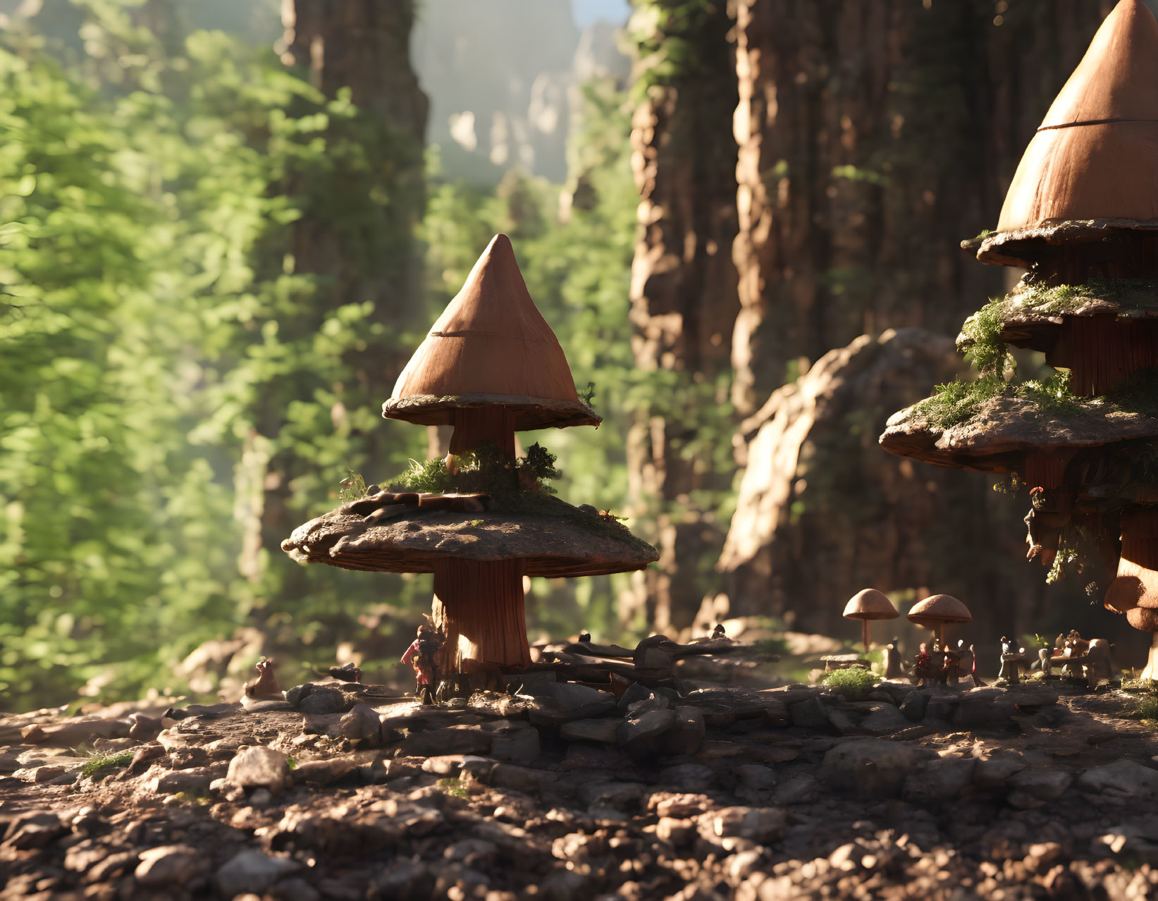 Beautiful Mushroom Village