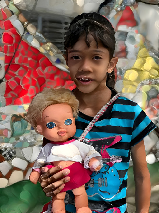 Cuban Girl and Doll