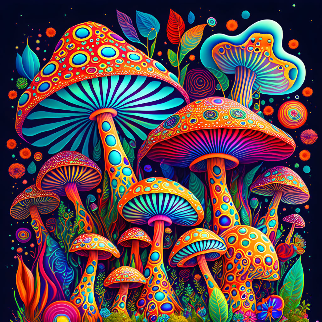 Psychedelic Fungi: A Colorful Trip into the Mushro