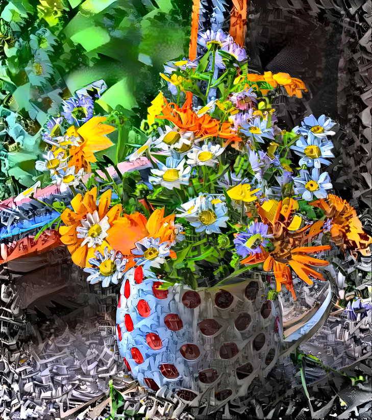 Mosaic Flower Jar