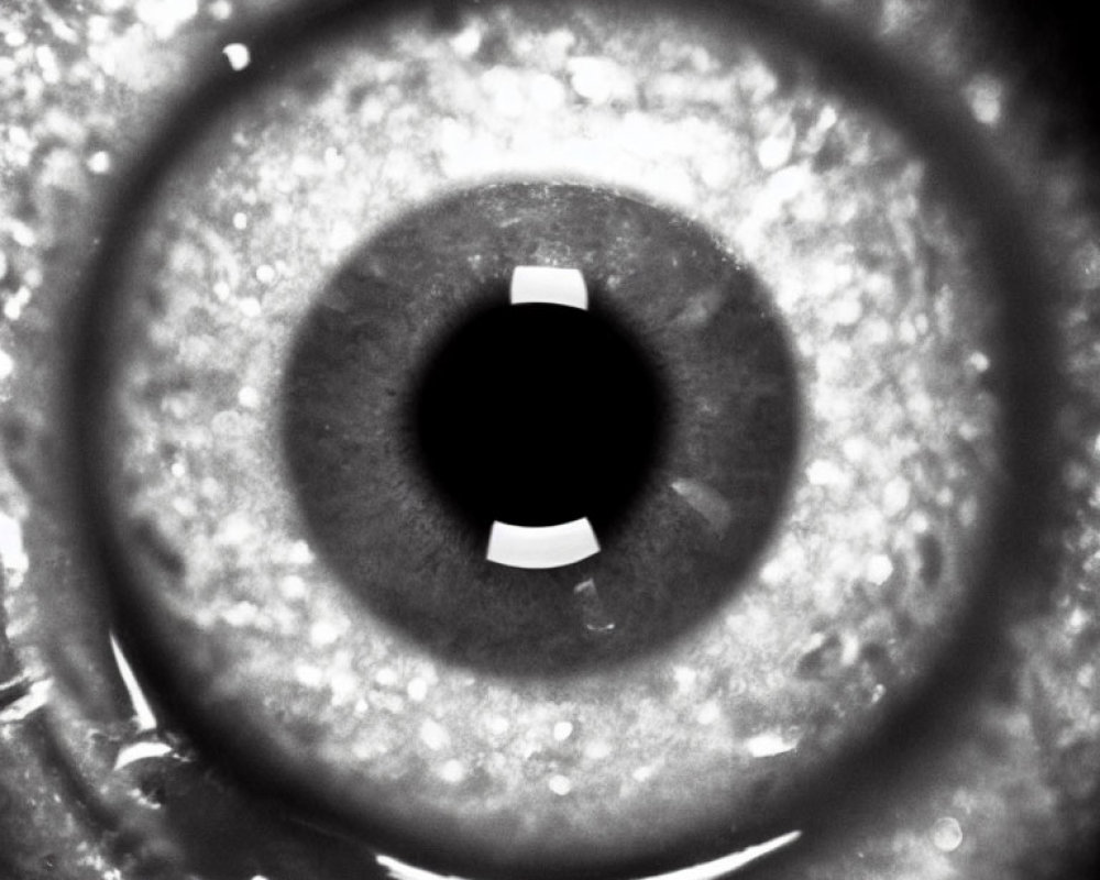 Detailed Close-Up of Human Eye Iris and Pupil