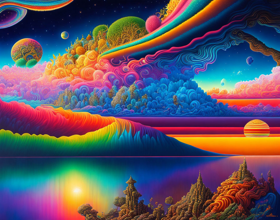   Multicolor landscape