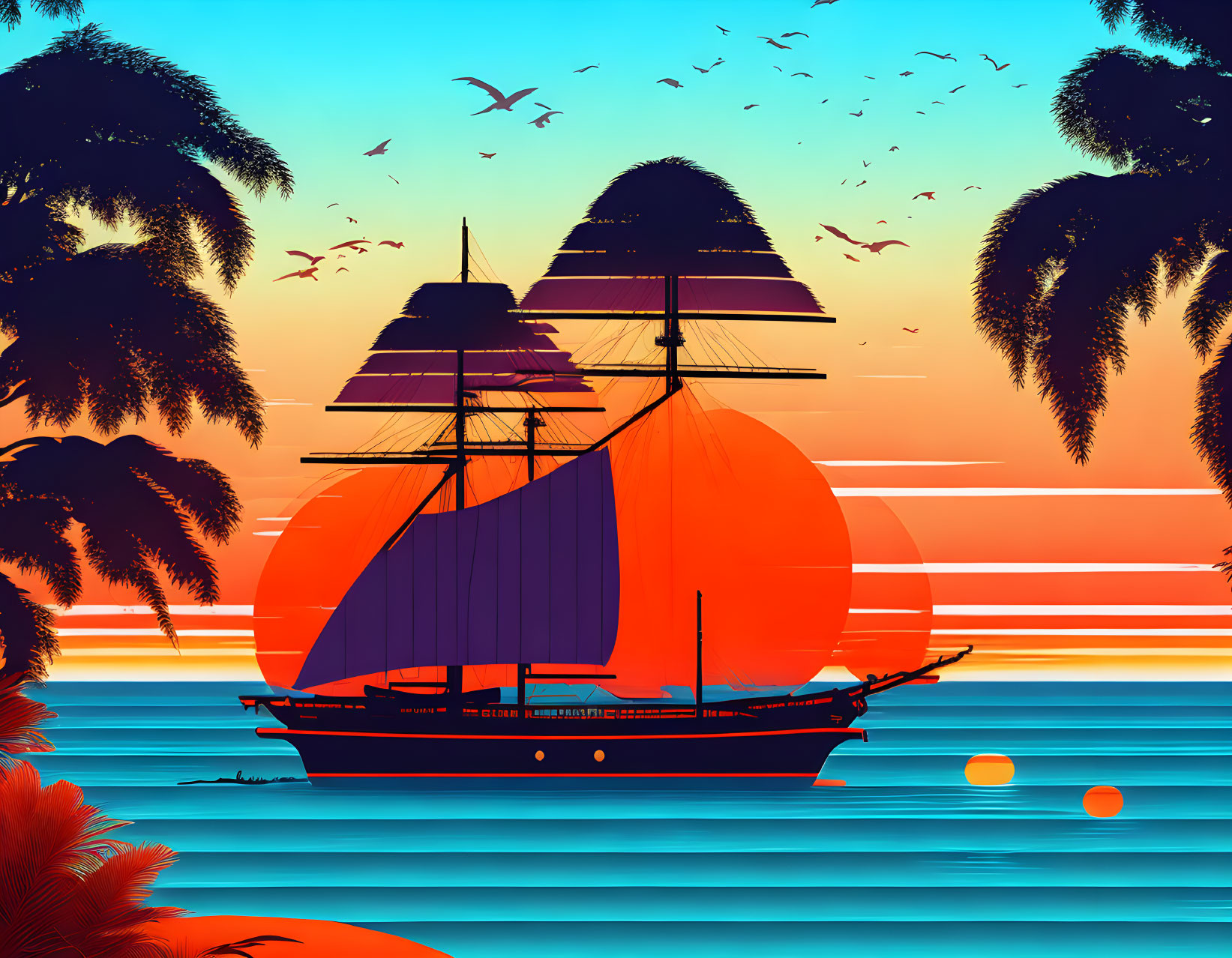 "Pirate's Bay Sunset