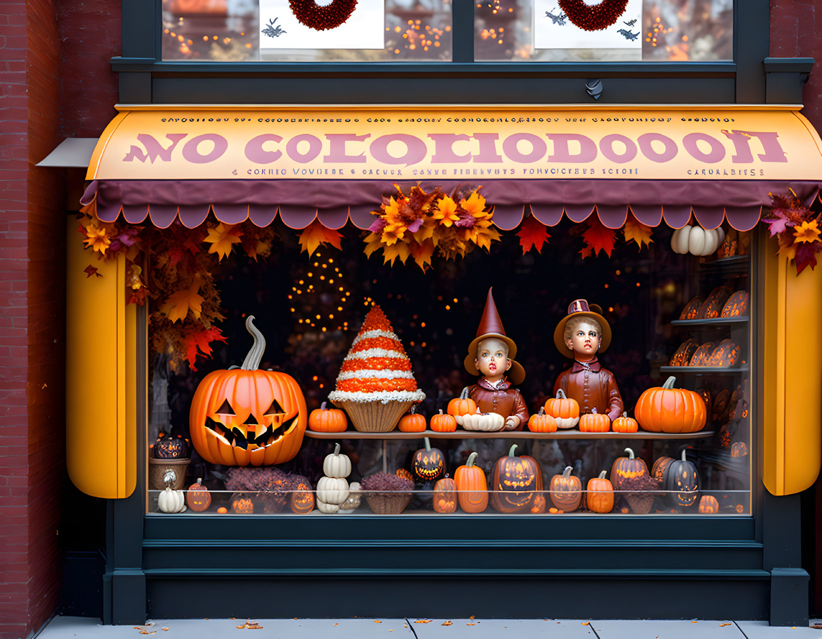 Candy Shop Window for Halloween 