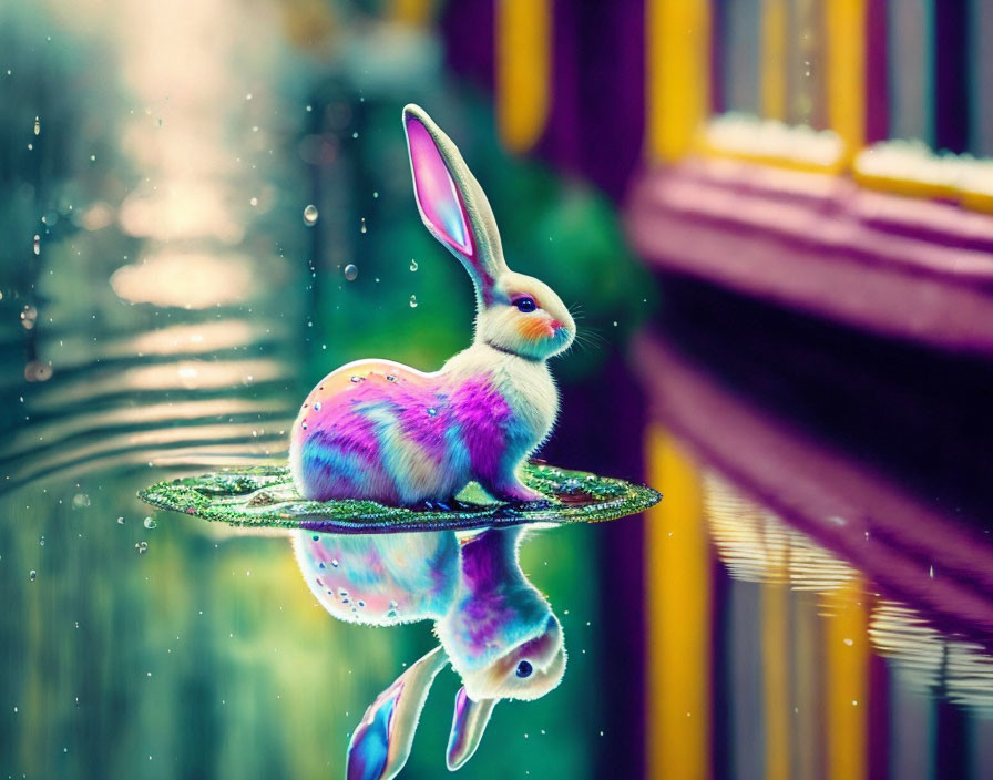 Psychedelic visions of the easter bunny