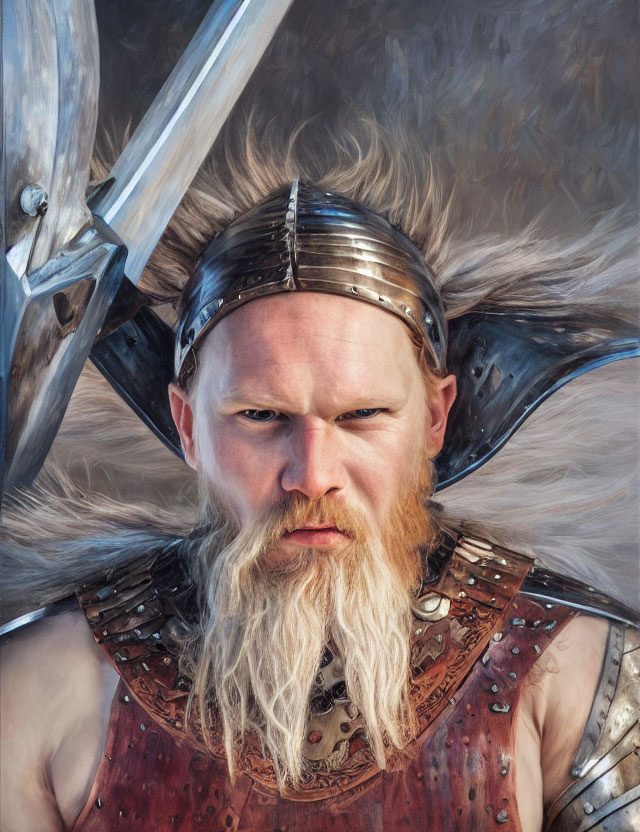 Viking, looking fierce