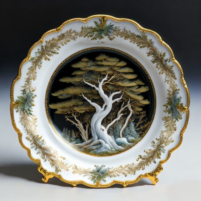 Porcelain art plate