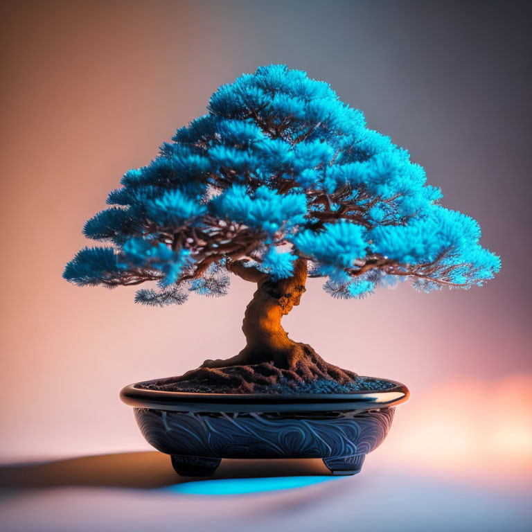 Blue bonsai