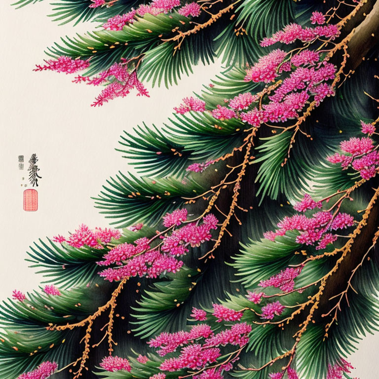 Pine and sakura