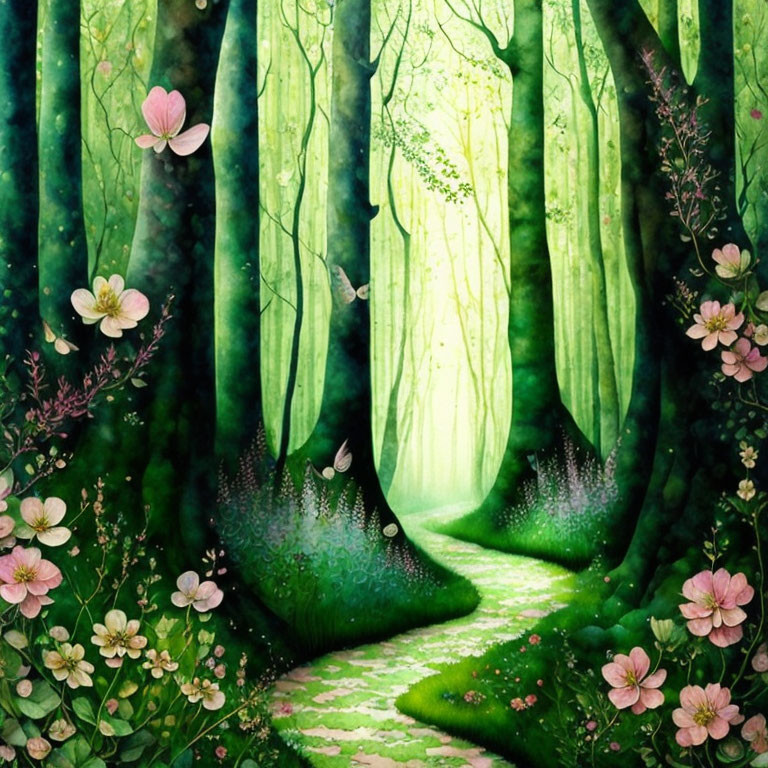 Flowery path