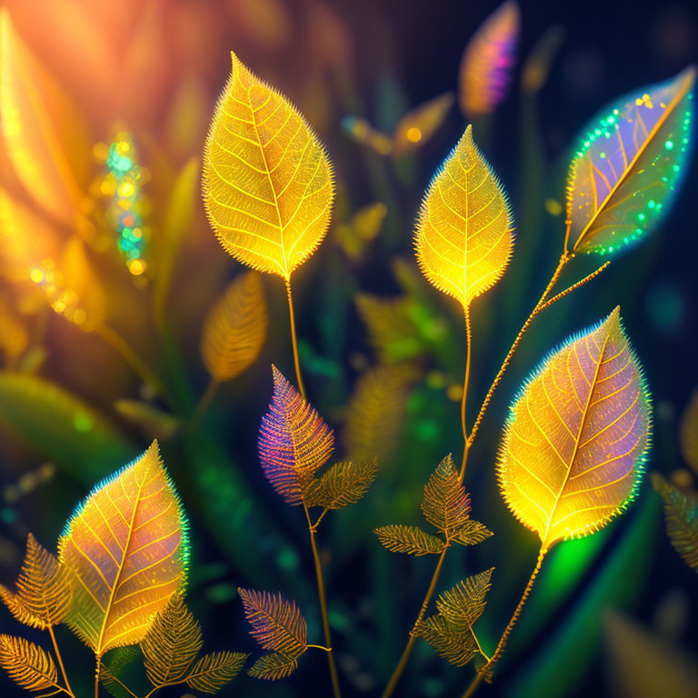 Luminous leaves