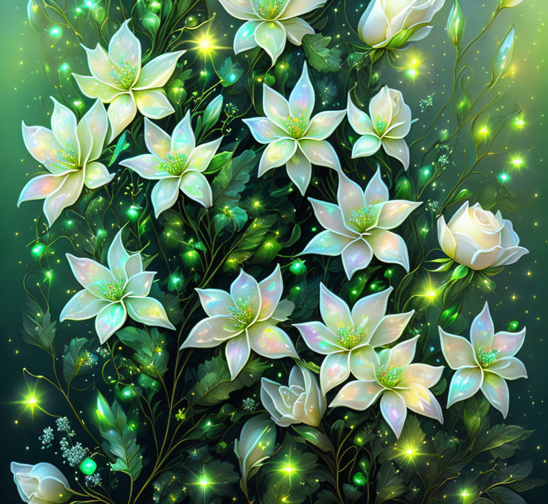 Sparkly flowers