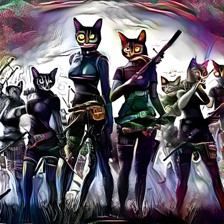Post-Apocalyptic Cat Women Army
