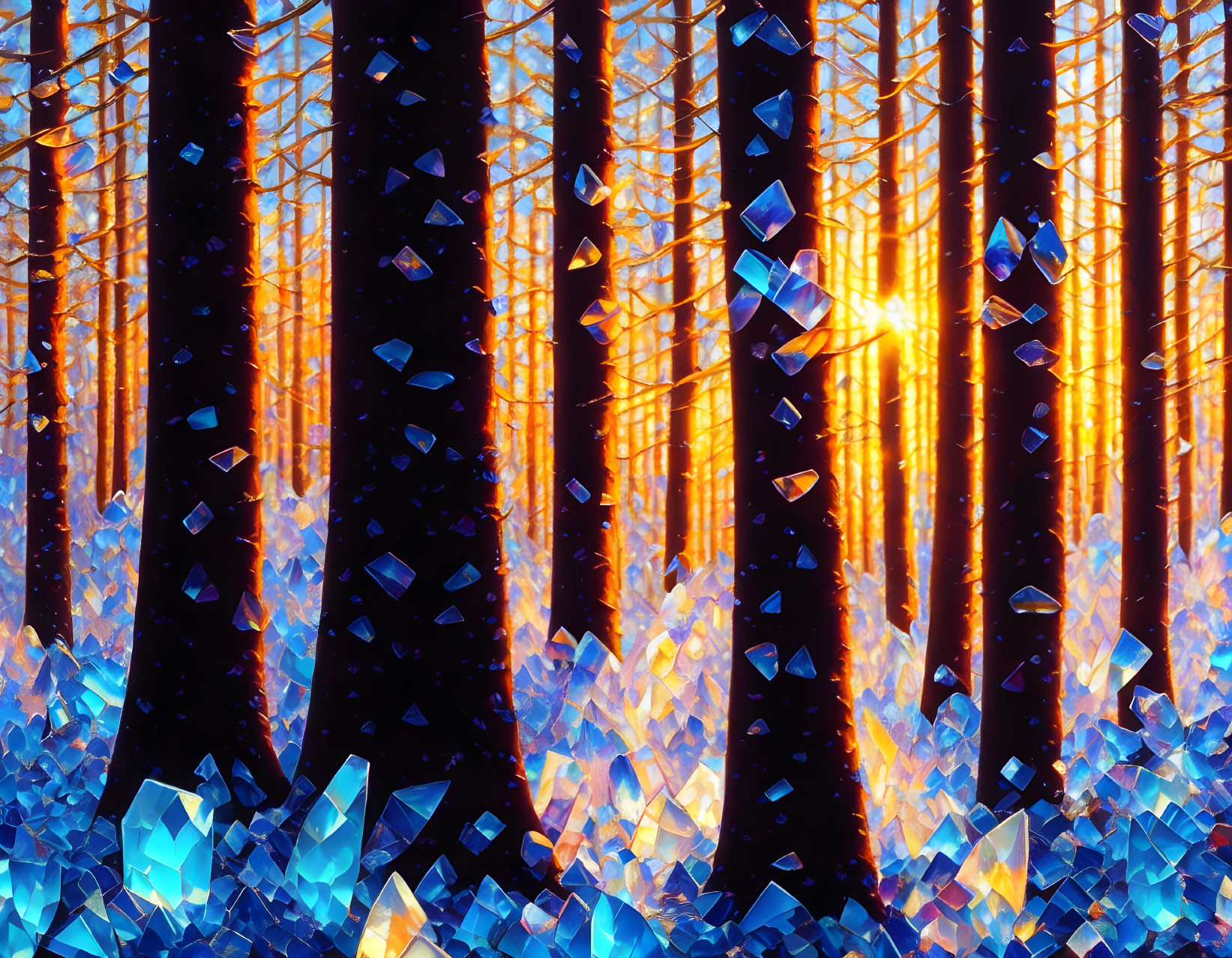 Crystal forest