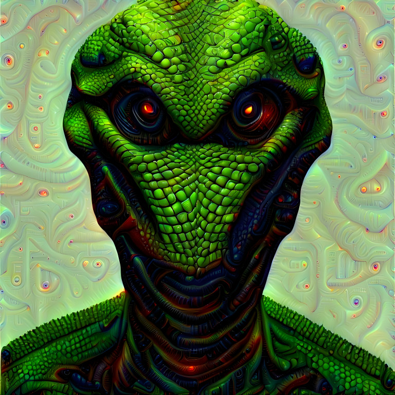 Lizardman face