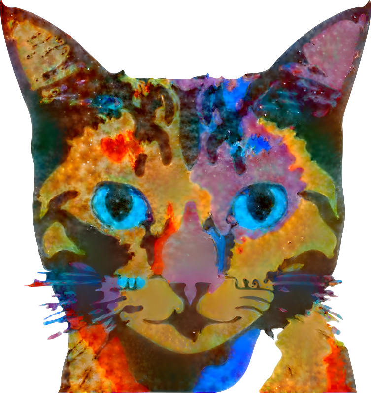 Colorful Abstract Cat