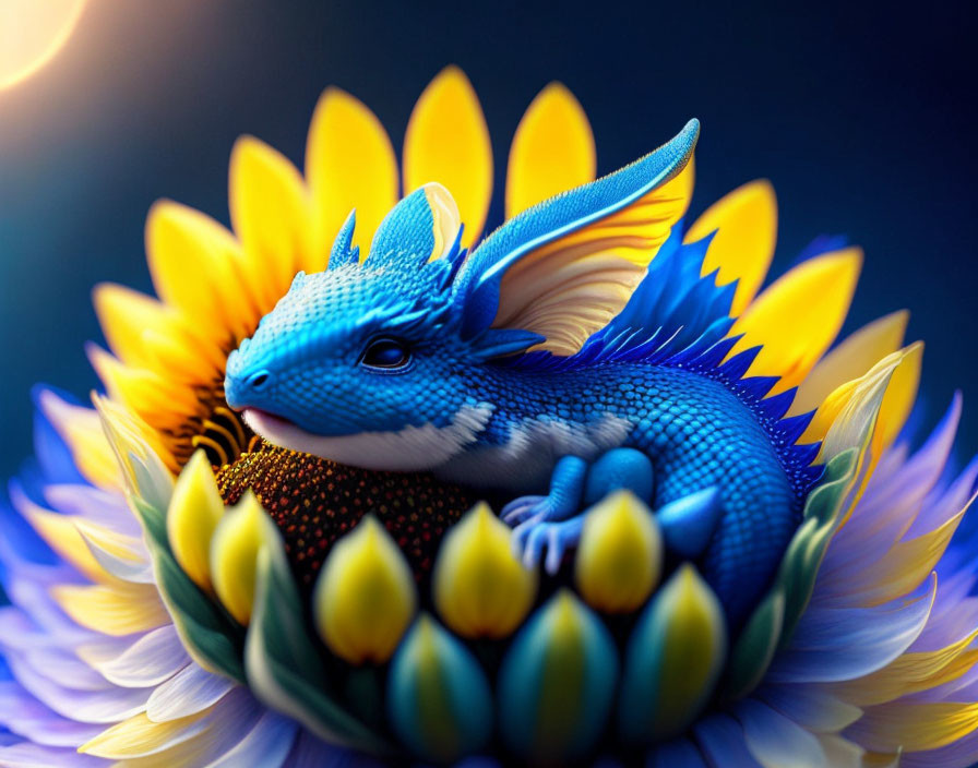Dragon in Sunflower