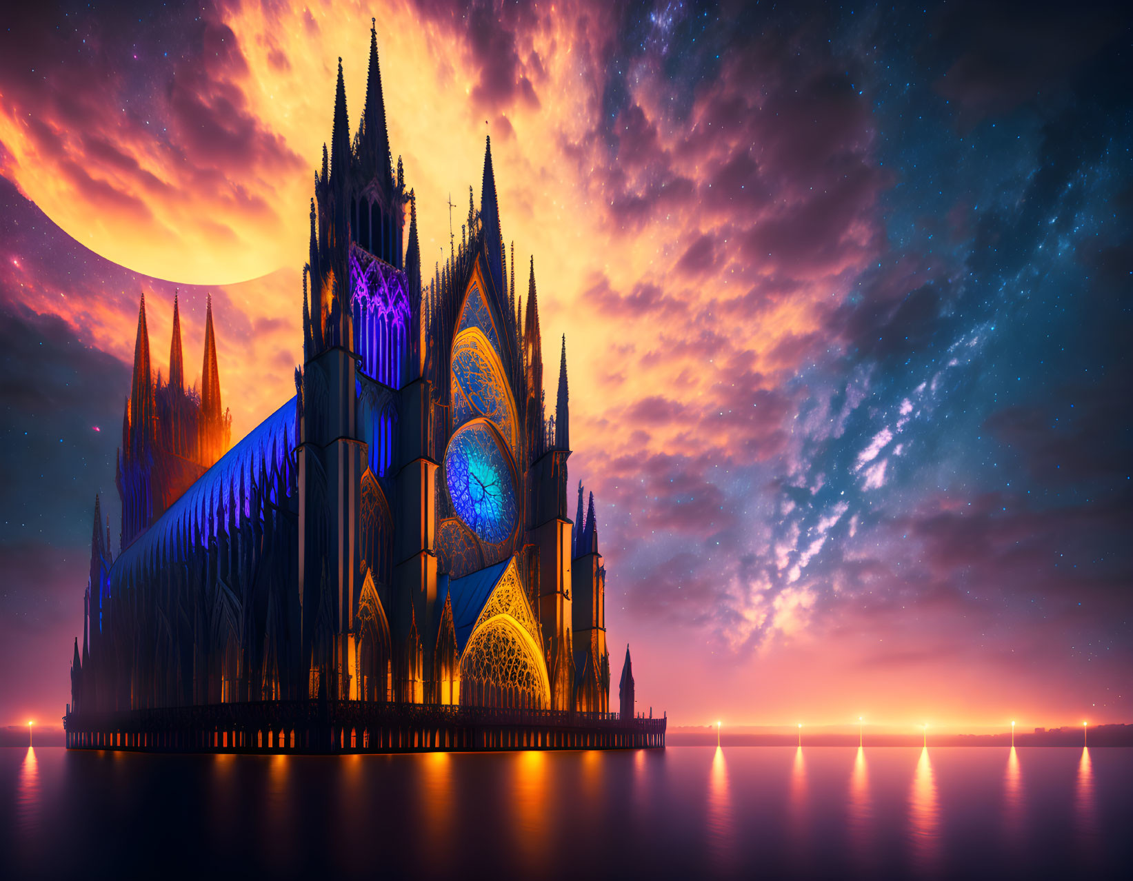 fantastic gothic cathedral