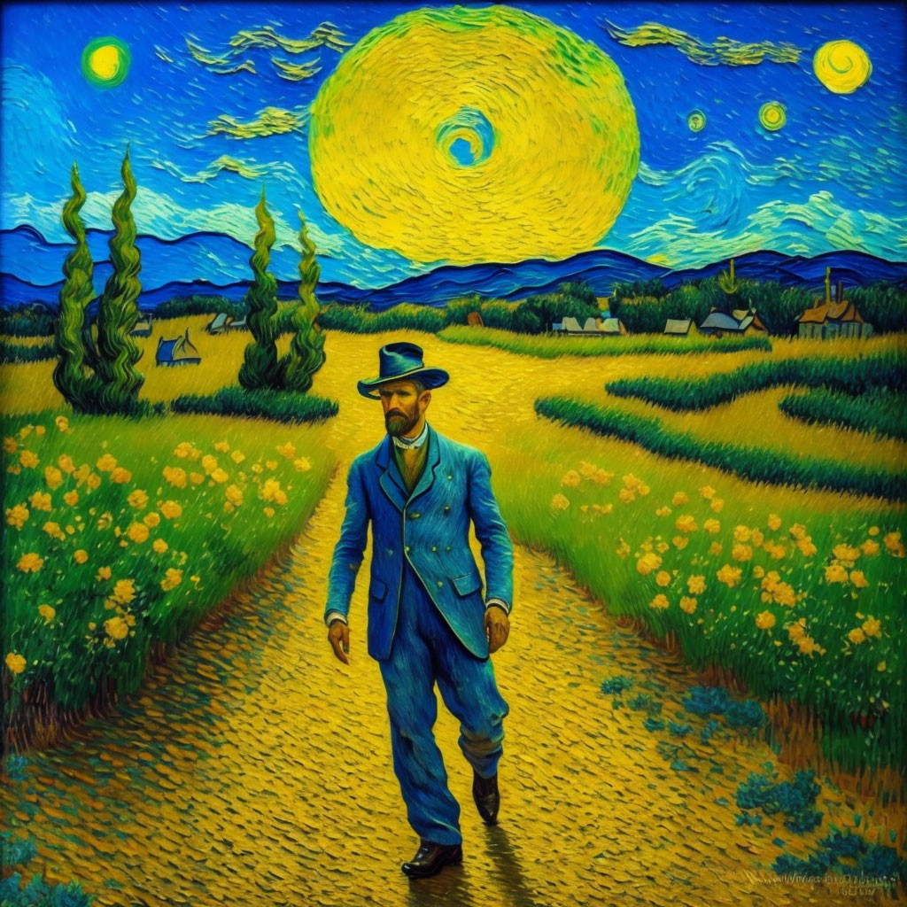 Van Gogh on a walk