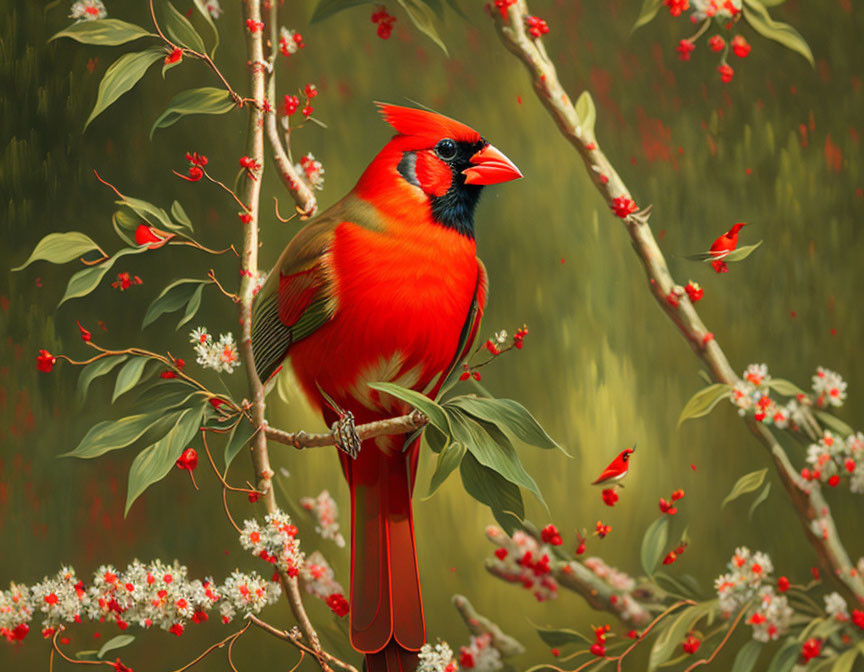 "I am with You, Always". Red Cardinal.