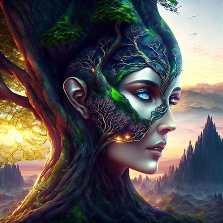 Elven Tree Face