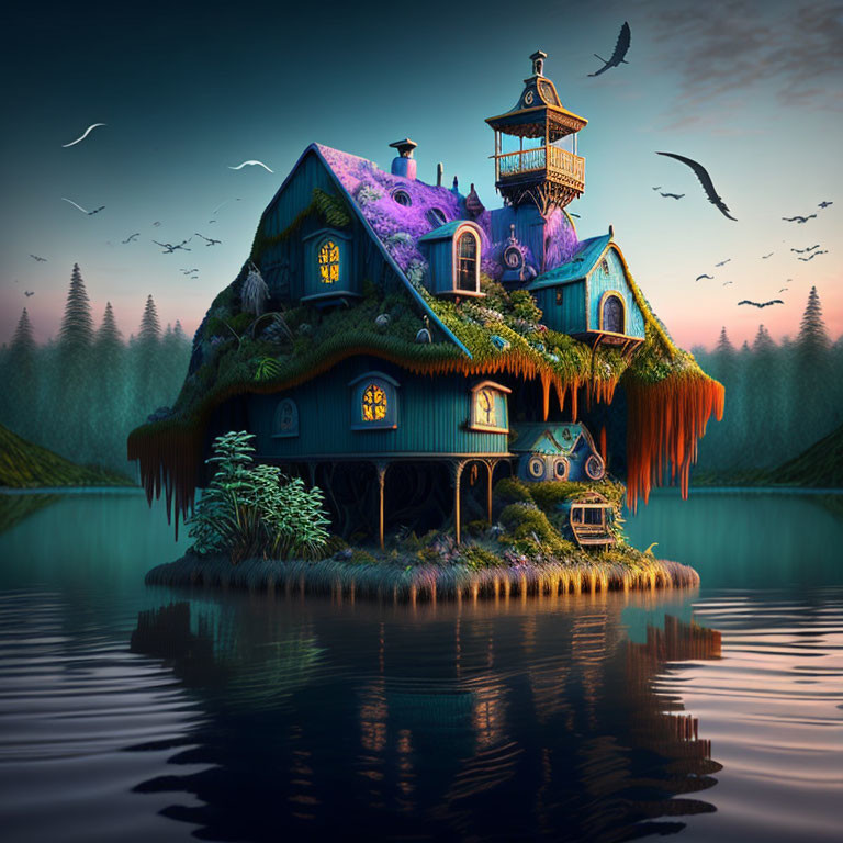 Spooky Floating House