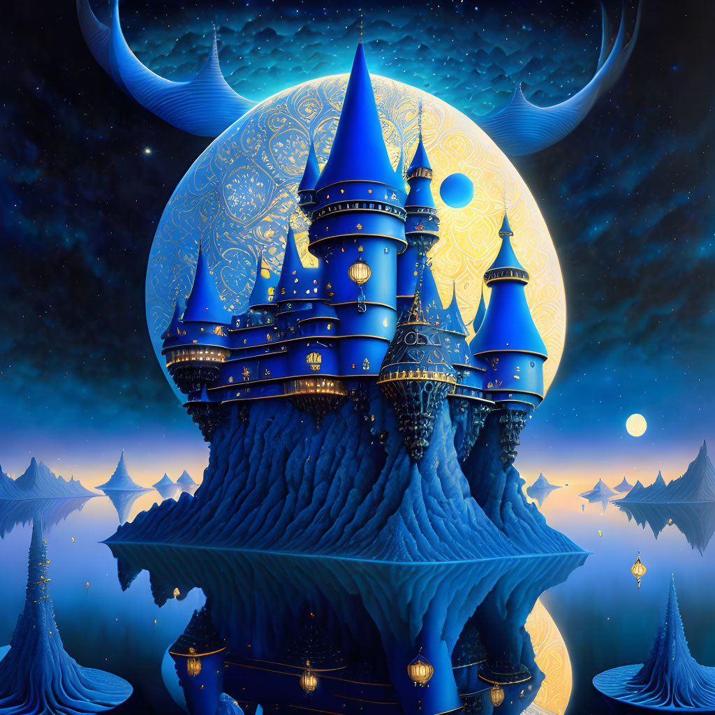 << Blue Art Floatin Castle >>