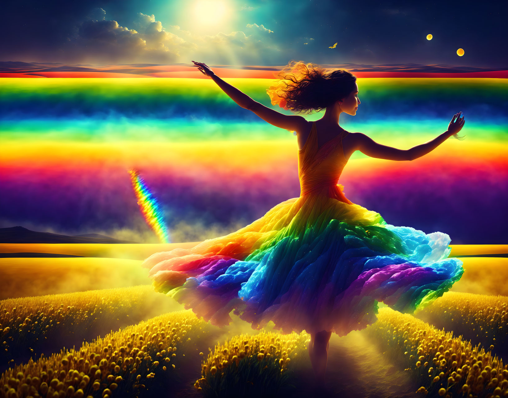 Dance above the rainbow