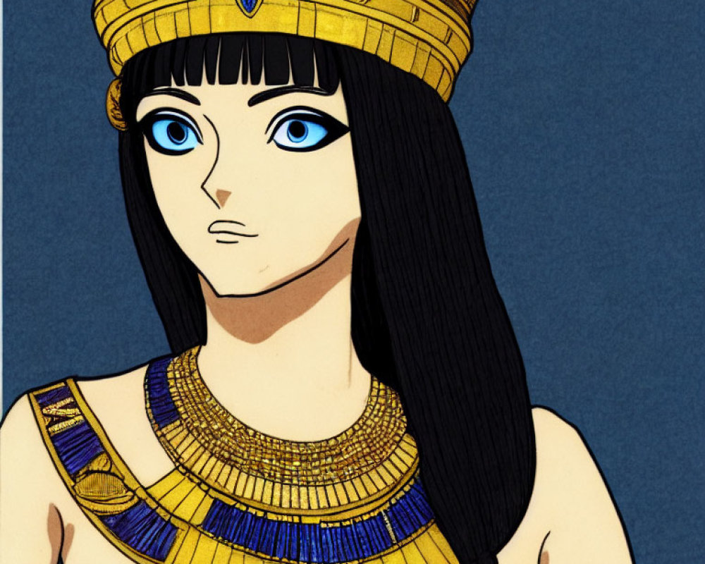 Ancient Egyptian Pharaoh Woman Illustration