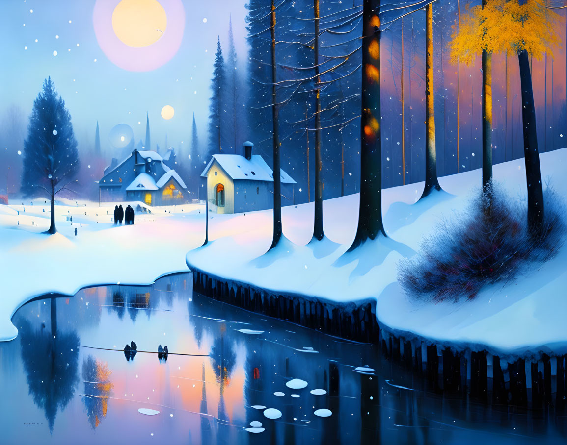 Moonlit Winter Wonderland