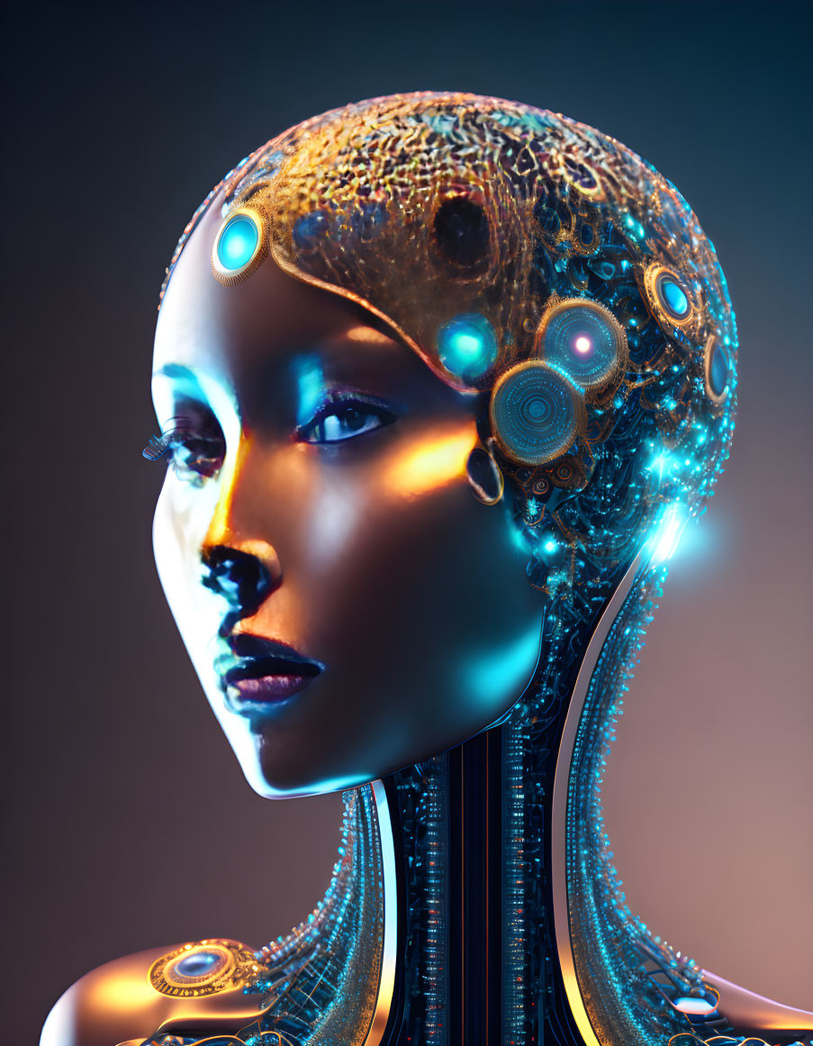 AI portrait of an AI