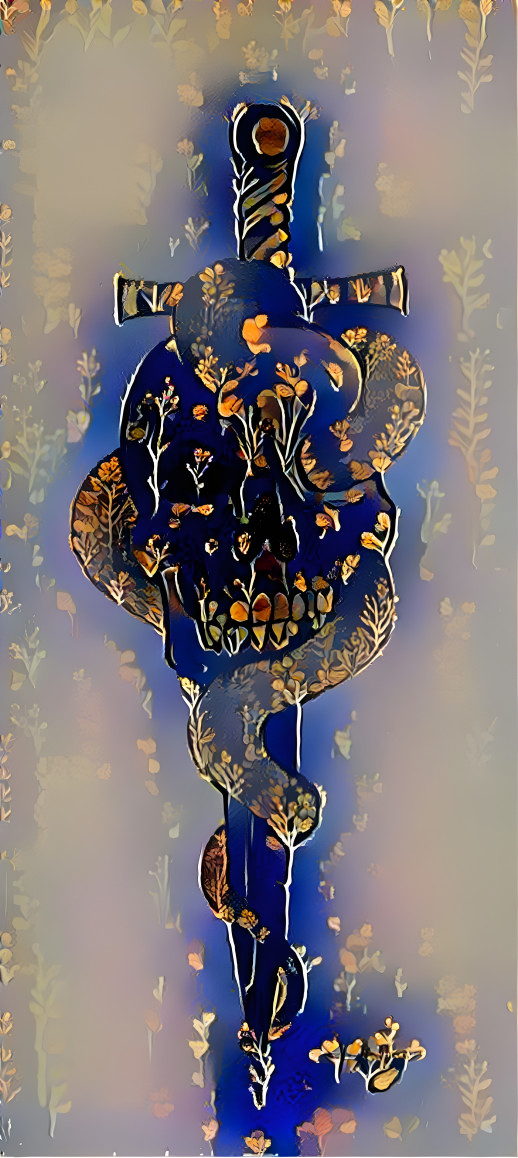 Skull Sword Snake