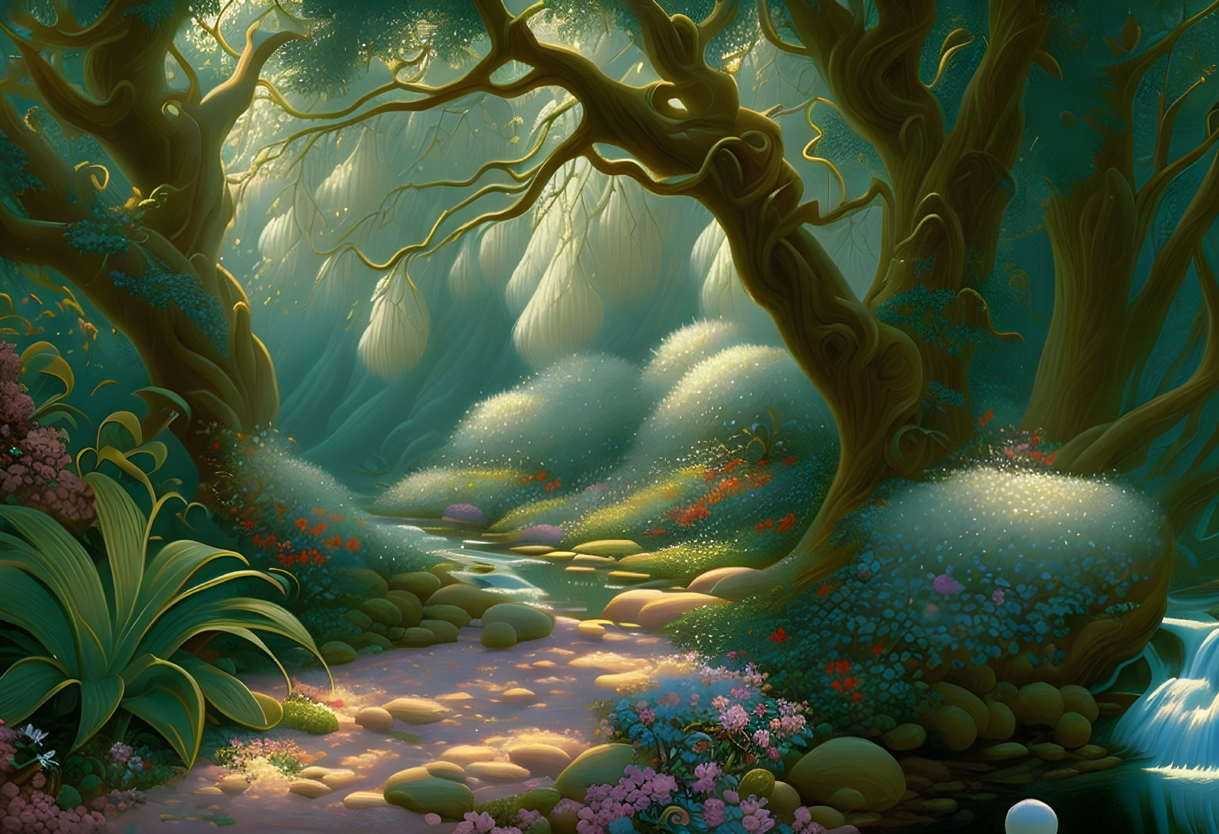 Magical Spring Forest
