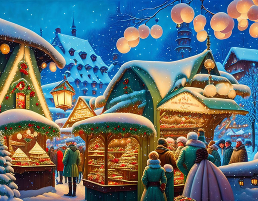 Bavarian market at Christmas