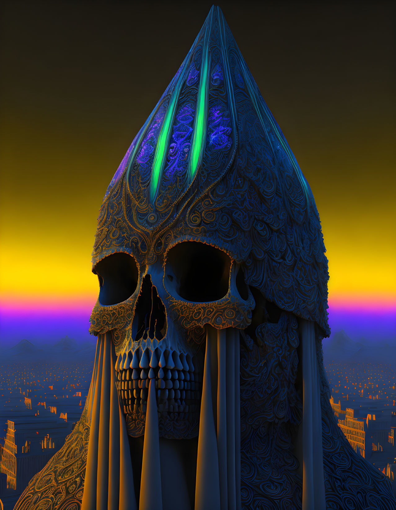 Fractal skull tower
