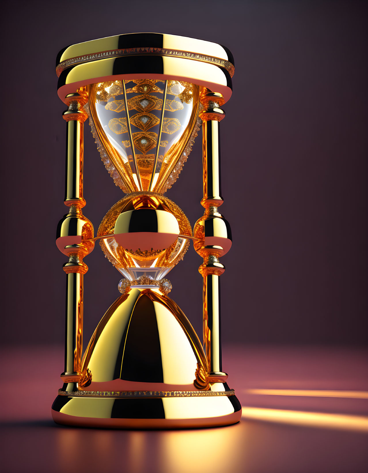 Golden hourglass 