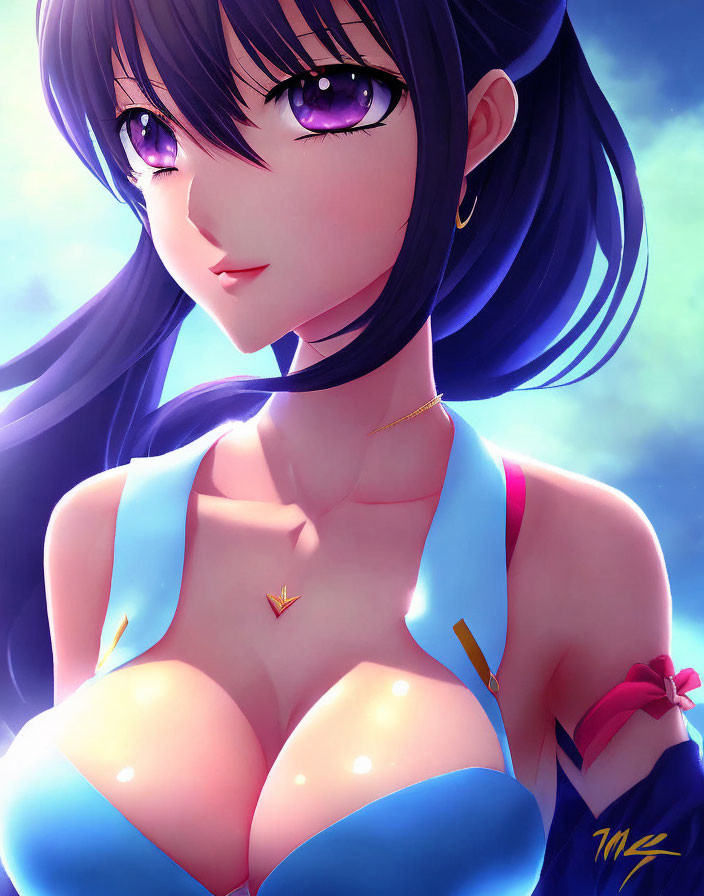 Anime Girl with big chest 