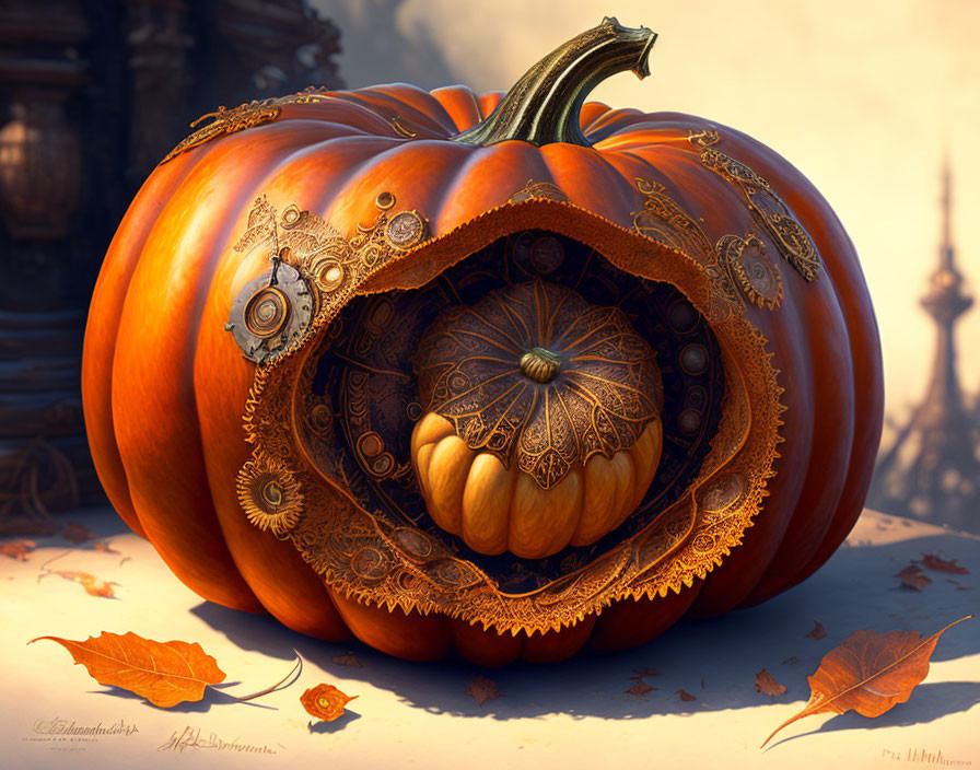 Pumpkin in a pumpkin