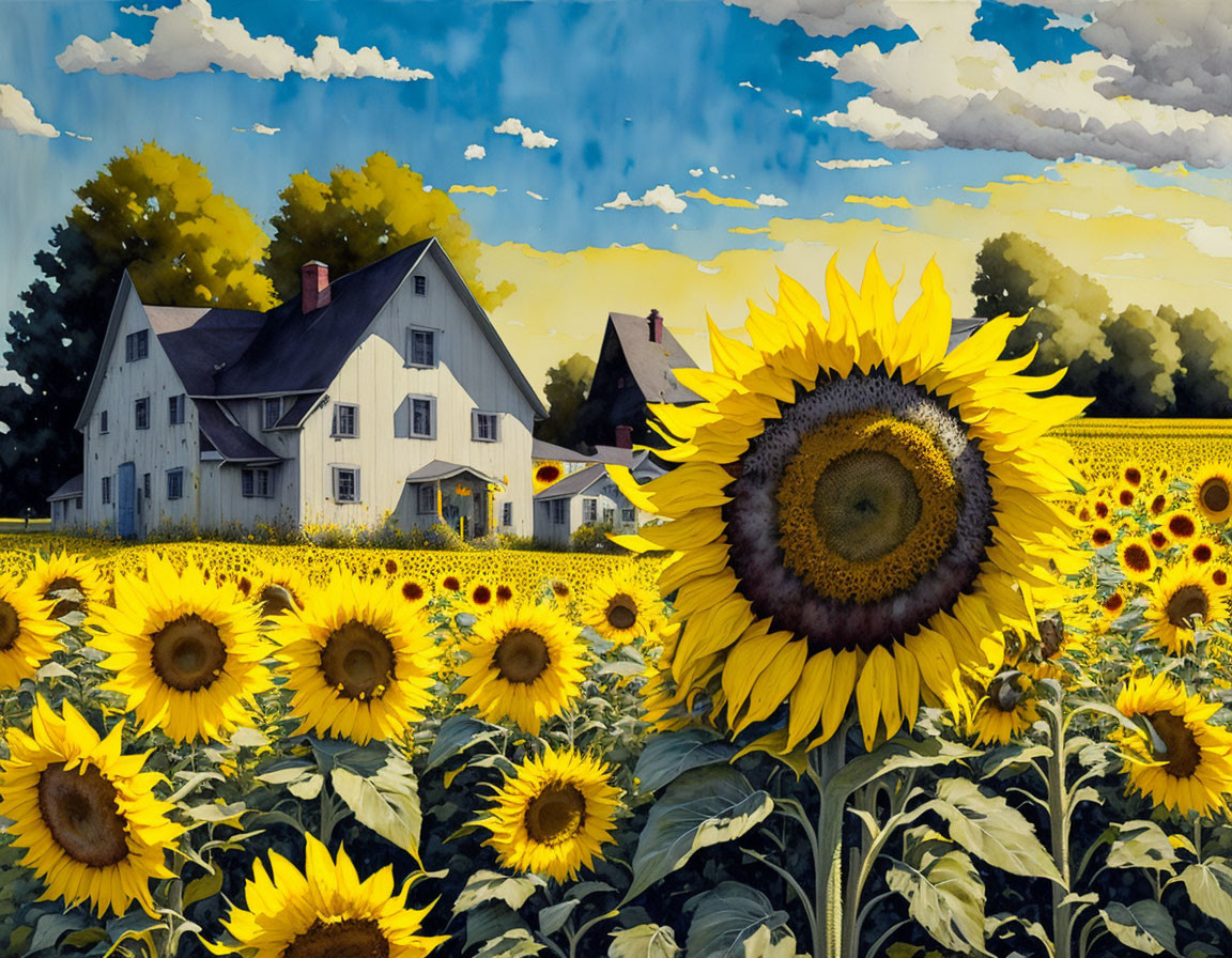 Sunflower house