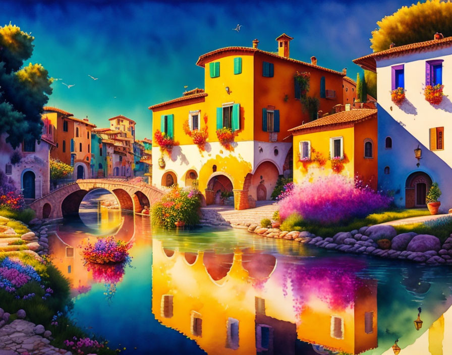 Italian village.