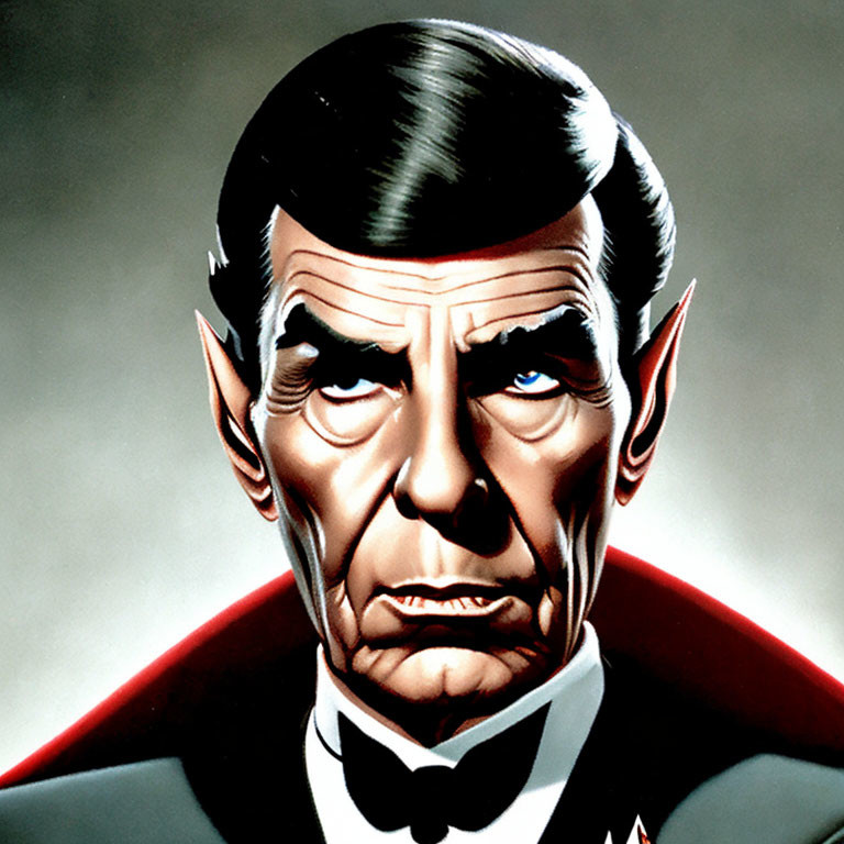 Dr Spock as Dracula