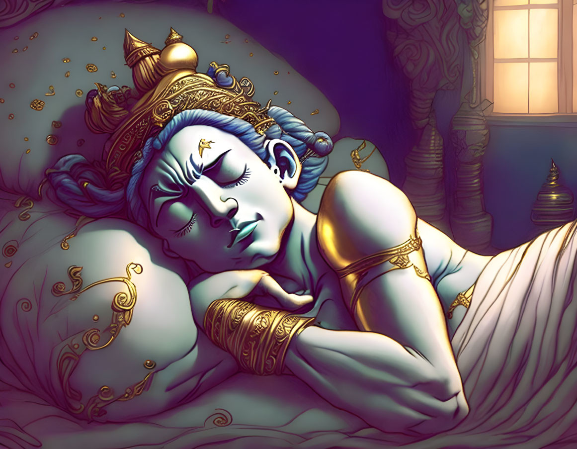 Sleeping Genie (break from granting wishes)